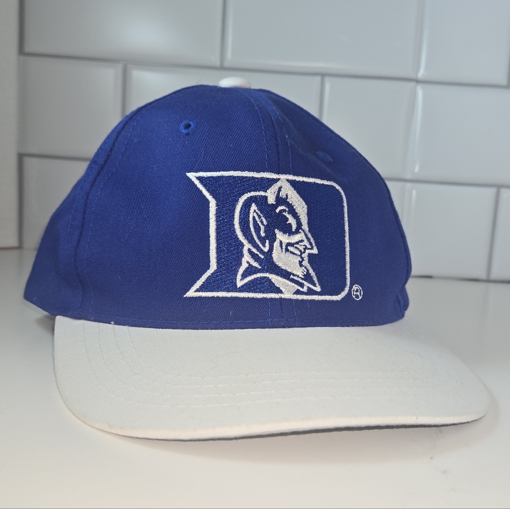 Vintage Rare NCAA Duke Blue Devils Snapback Hat Cap Logo 7 90's